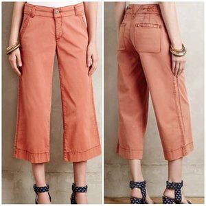 NWT Anthropologie Hei Hei Coral Capris